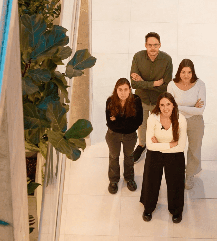 Solarise team looking up