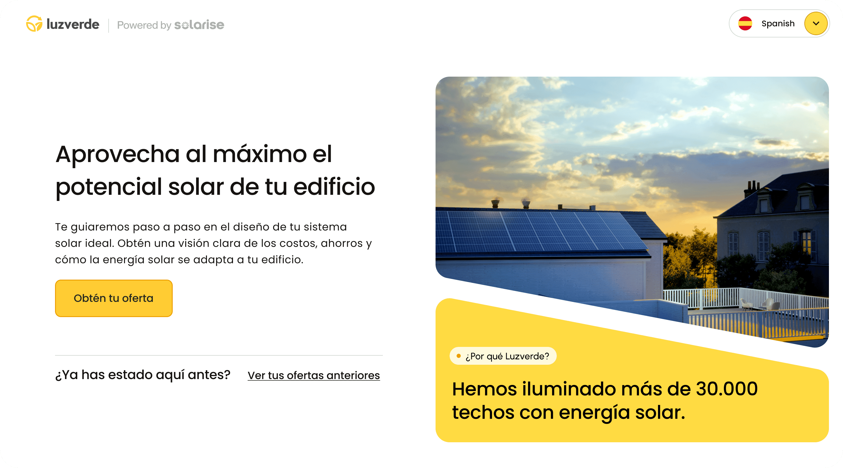 White labeled Solarise screen