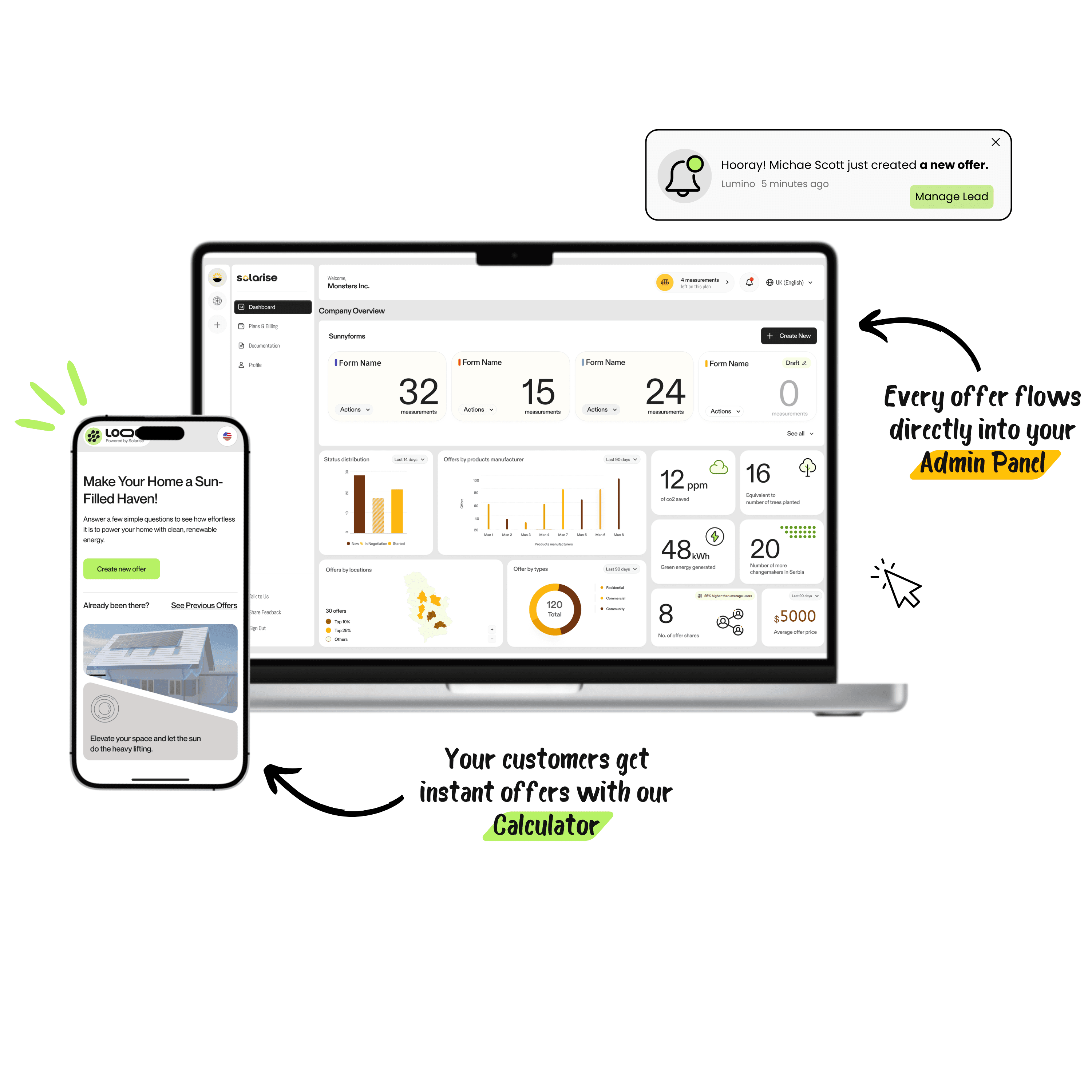 Solarise automated quotes software