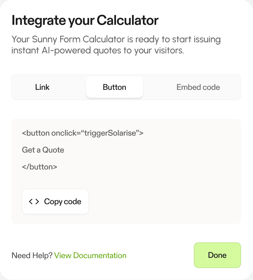 Integrate solarise into website