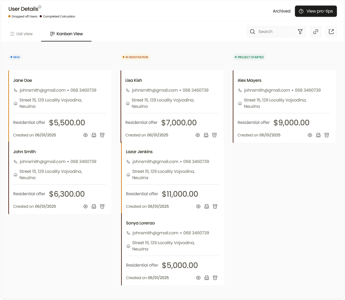 Solarise solar crm